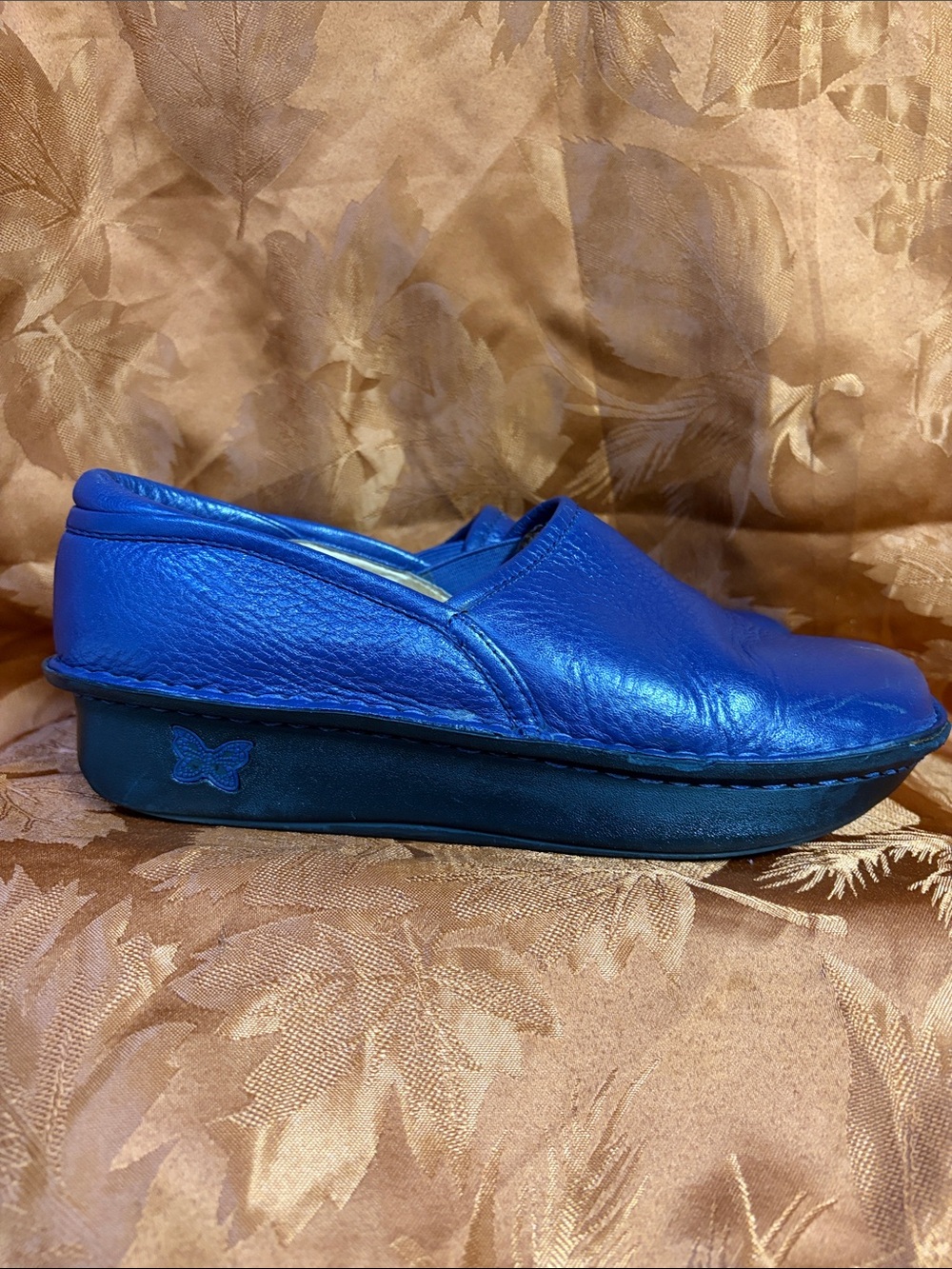Alegria Debra Blueberry Tumble Leather Clogs EU 39 Nurse’s Shoes